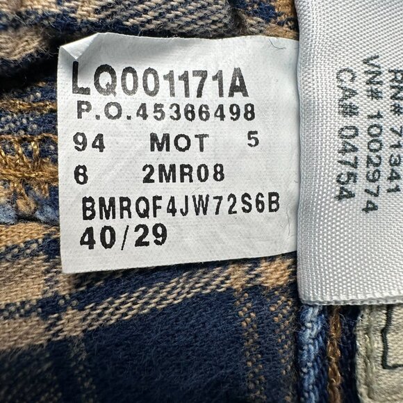 L.L. Bean Men's Double L Natural Fit Flannel-Lined Jeans, Size W 40 x L29, Stone - Picture 10 of 10